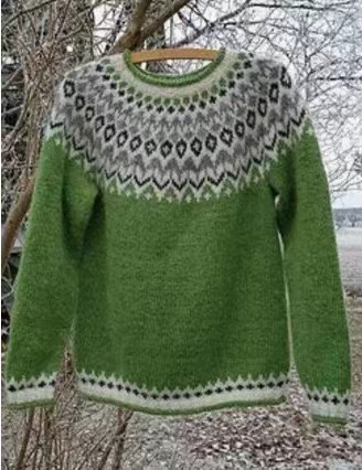 Vintage Vibe Graphics Knitted Iceland Sweater