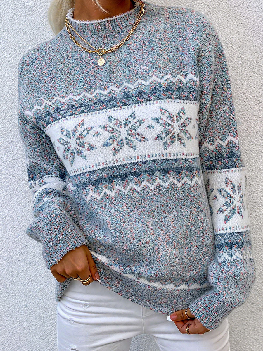 Women's Snowflake Geometric Sweaters