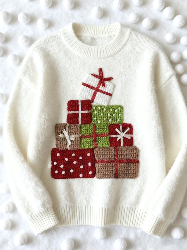 Christmas Gift Art Print Sweater