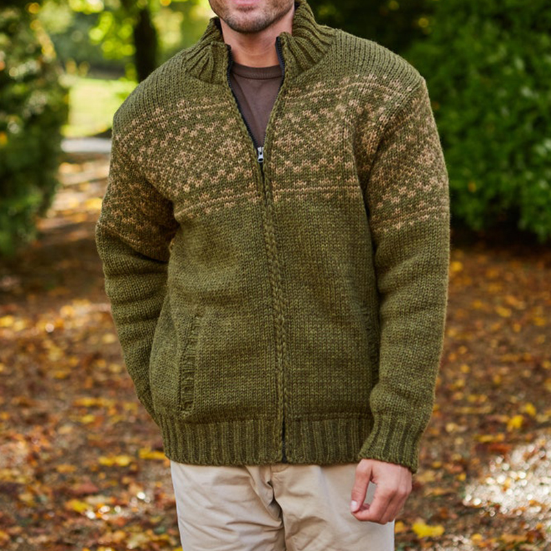 Skipper Wool Cardigan Sweater