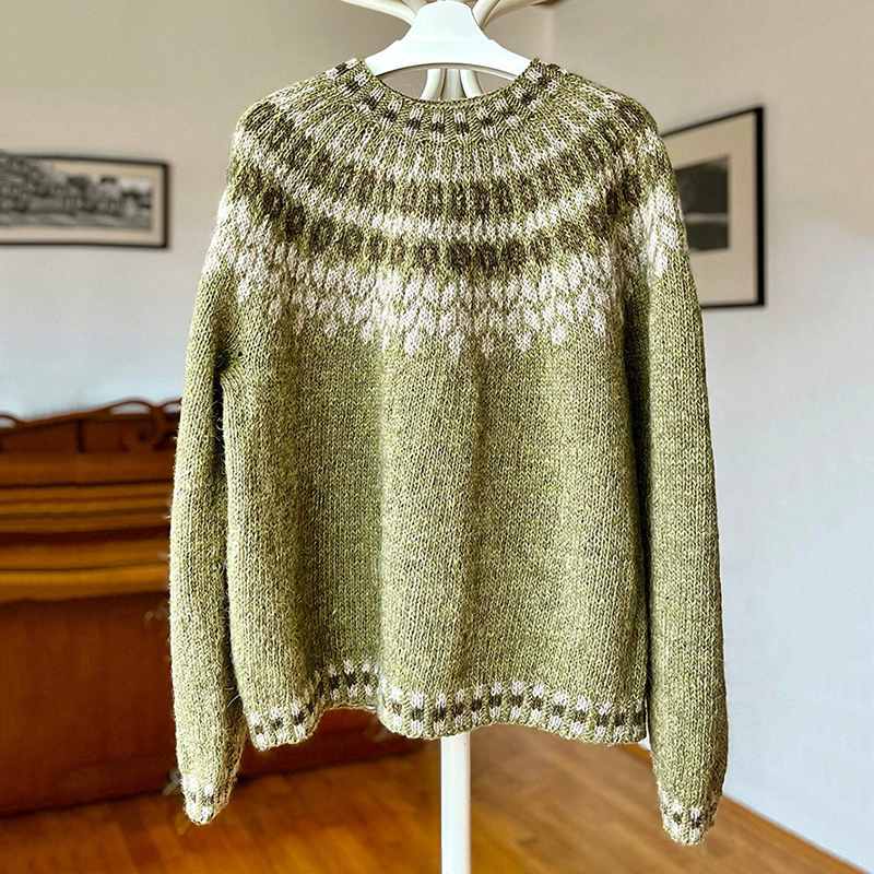 Vintage Geometric Knitted Sweater