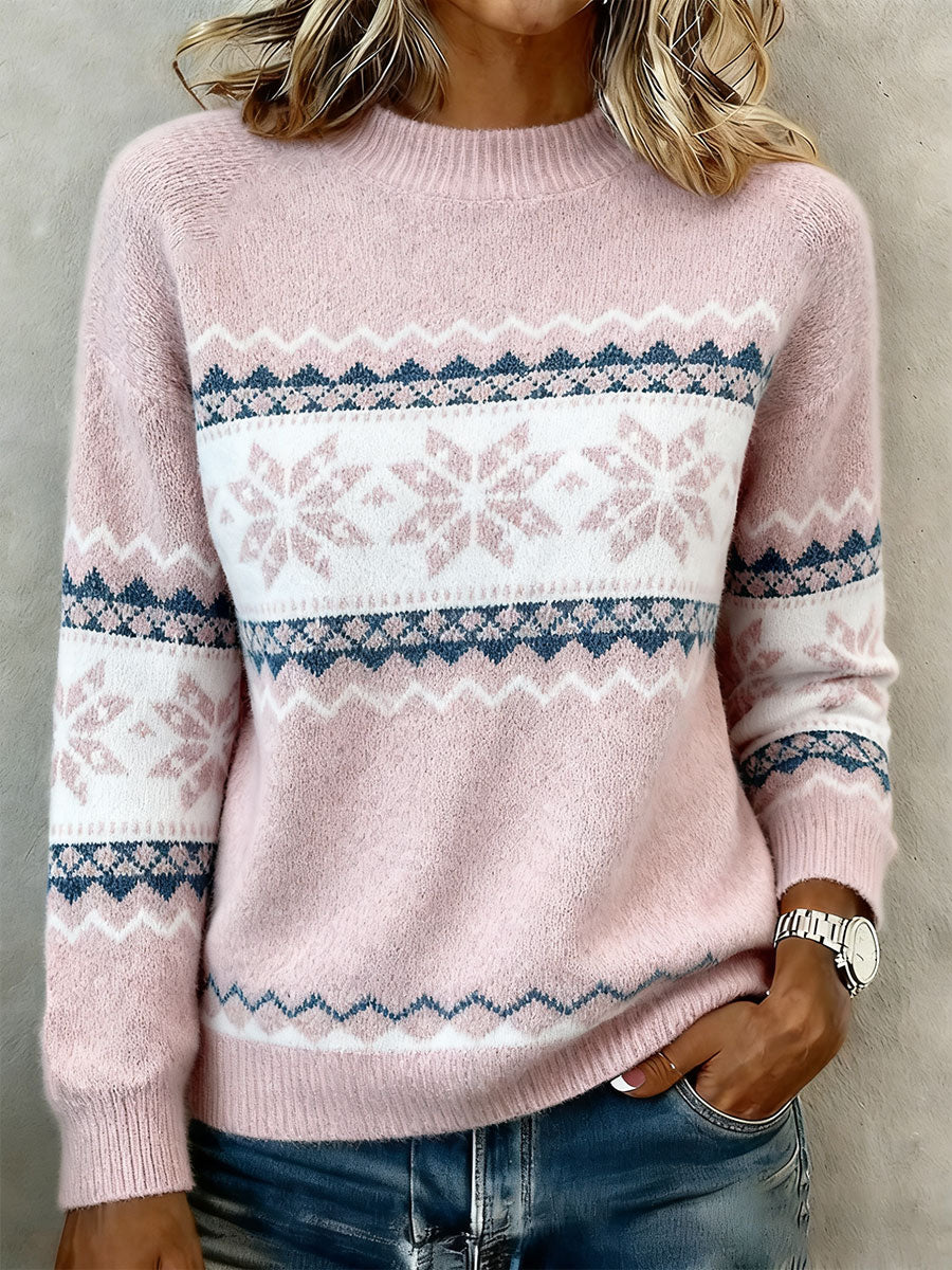 Women's Snowflake Geometric Sweaters