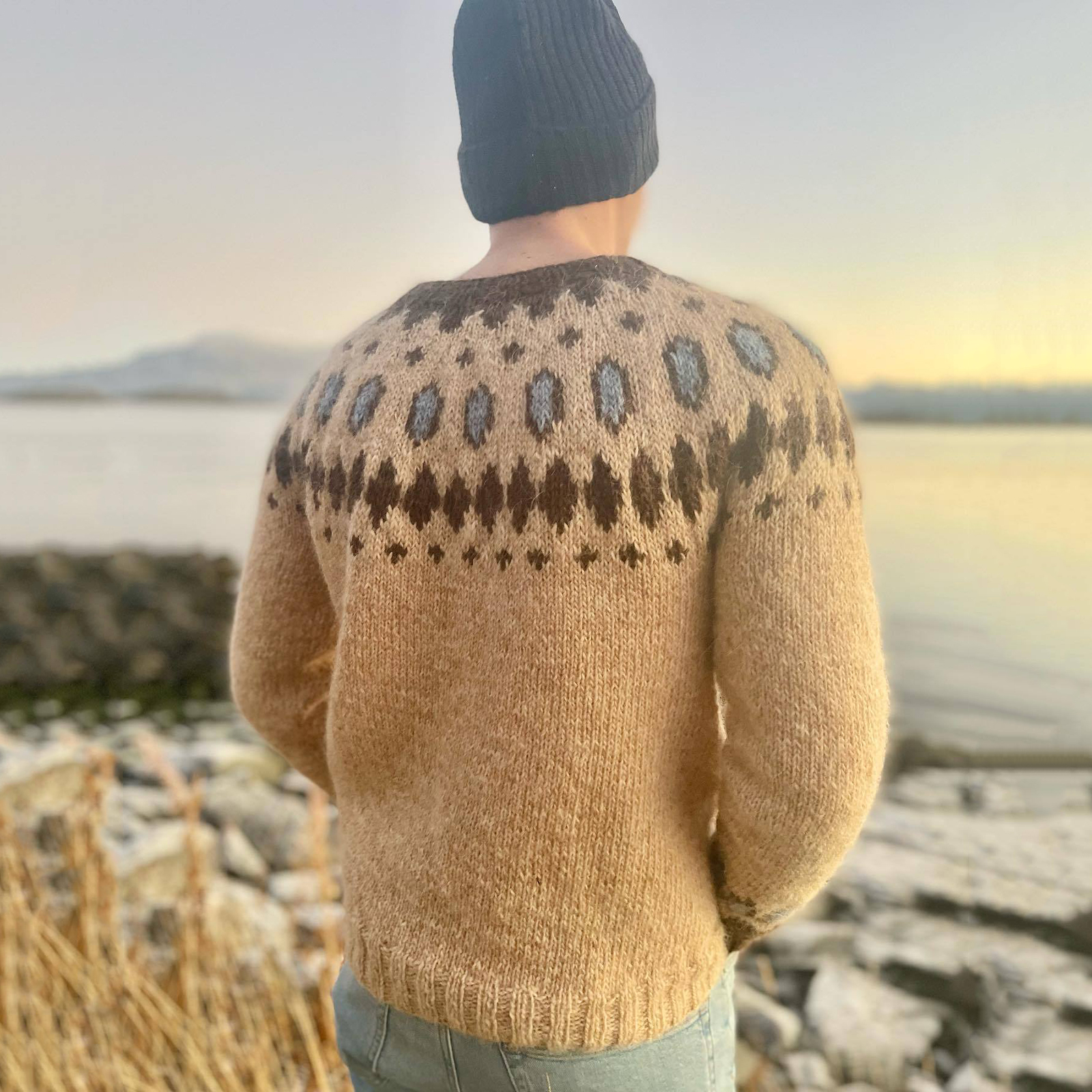Icelandic Pattern Pullover Sweater