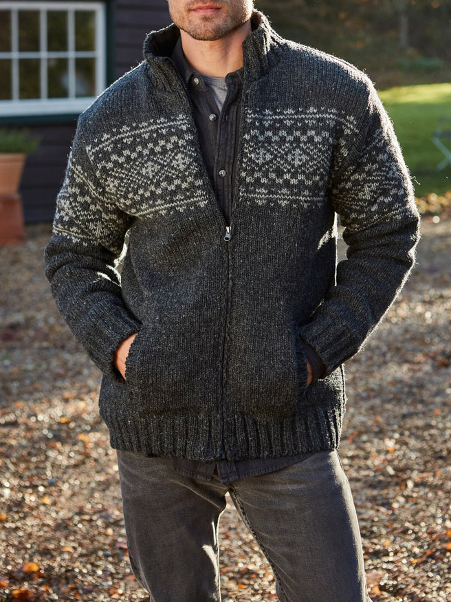 Skipper Wool Cardigan Sweater