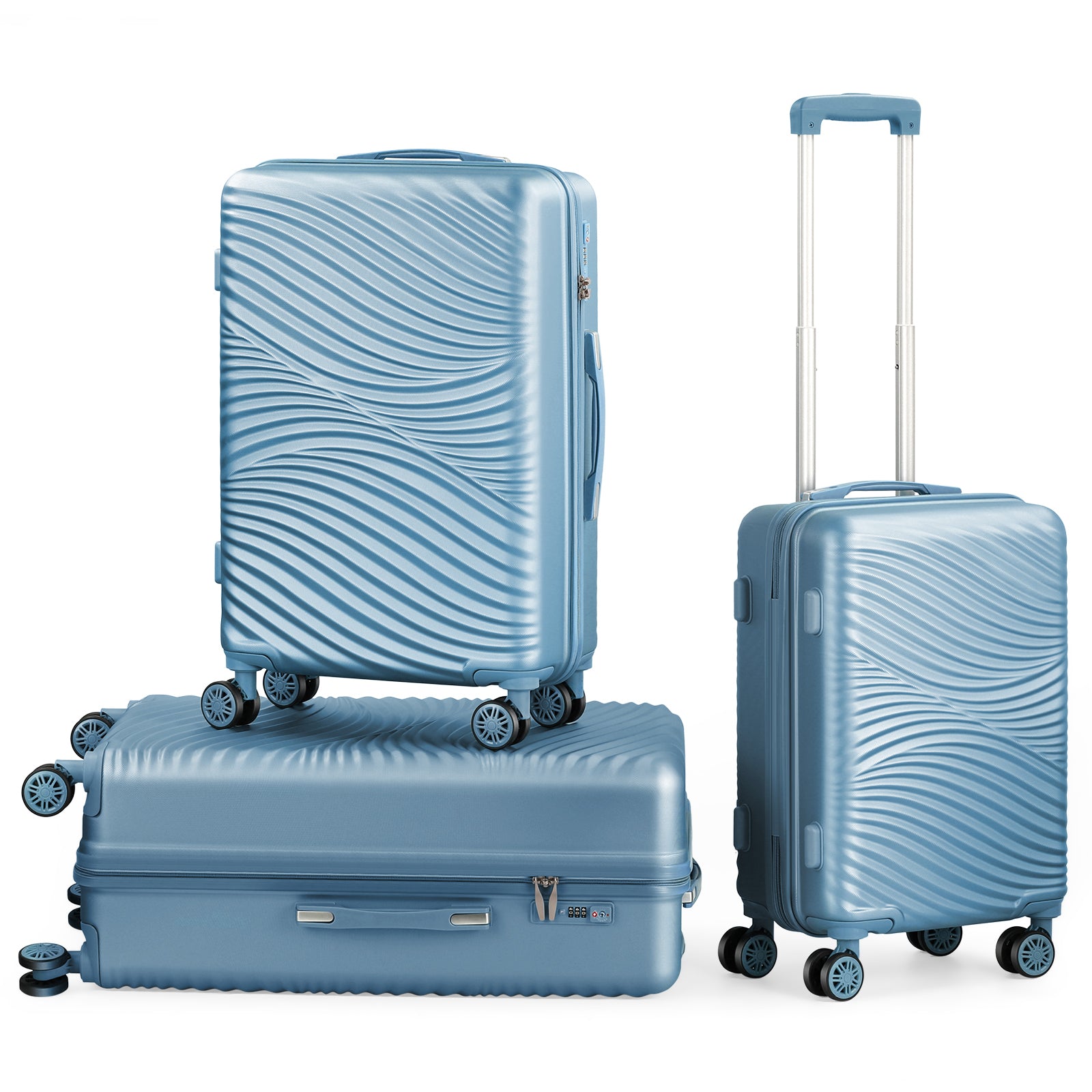 Wave II 3 Piece Set - Sky Blue – Hikolayae