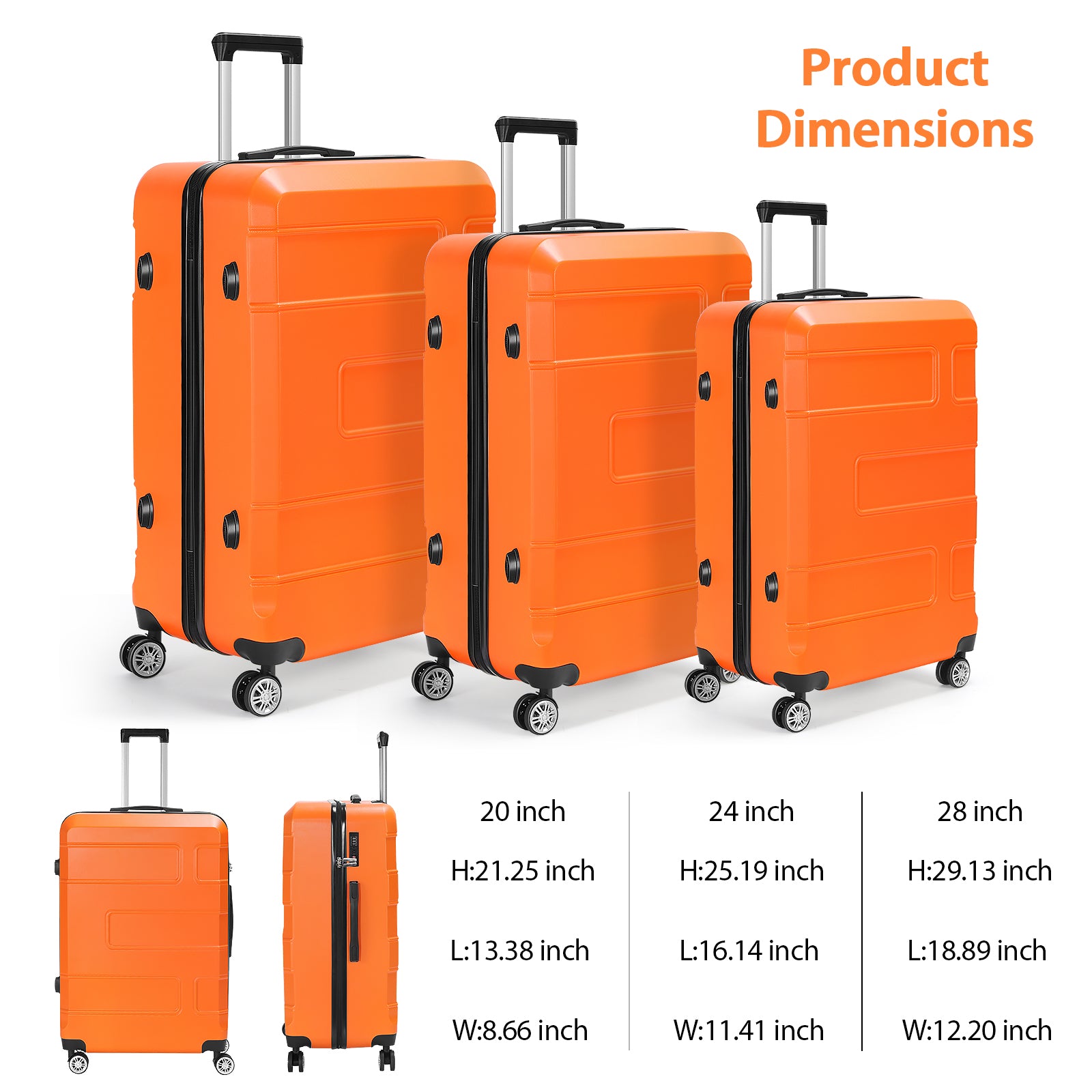 Connect Ⅰ 3 Piece Set - TSA Lock – Hikolayae