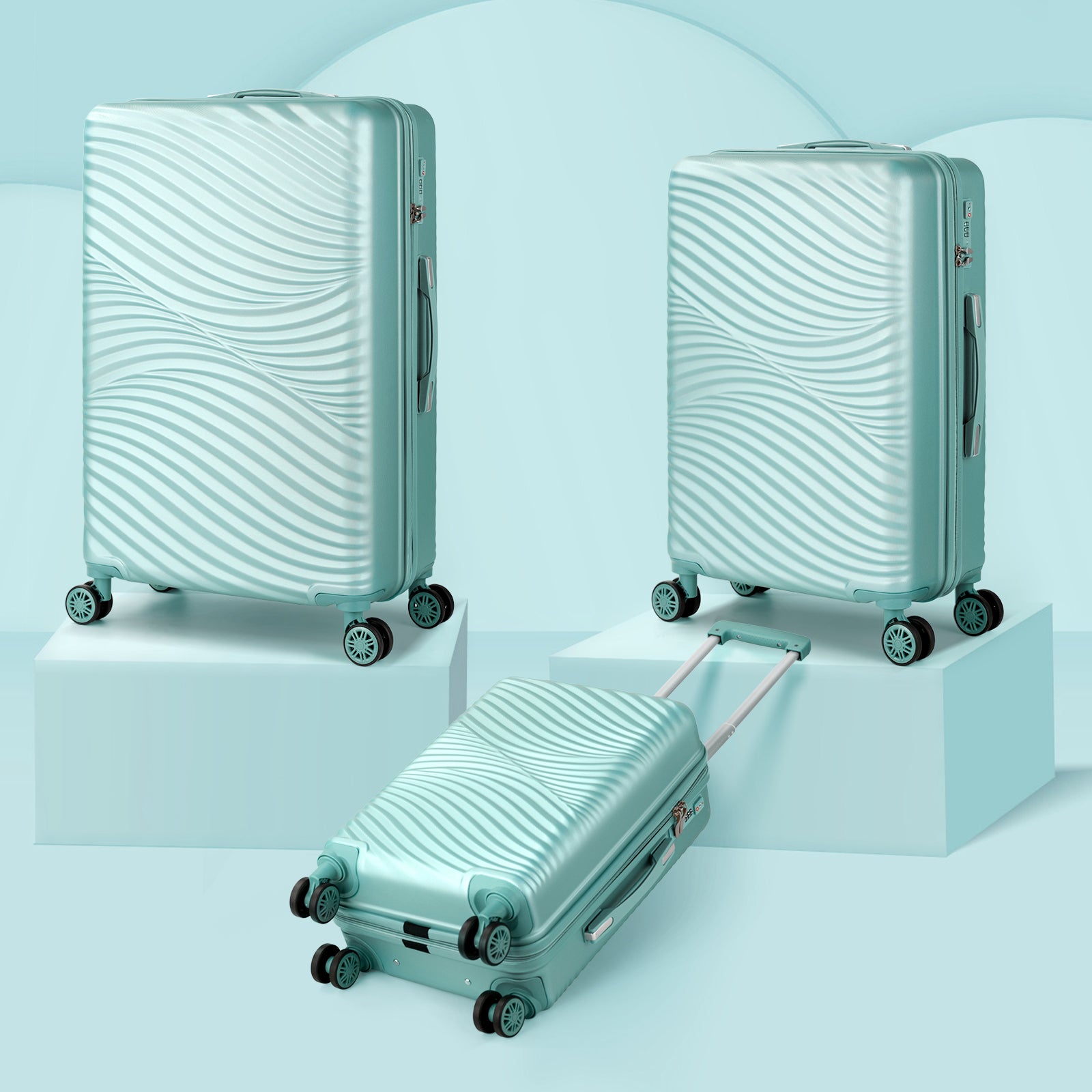 Wave II 3 Piece Set - Sky Blue – Hikolayae