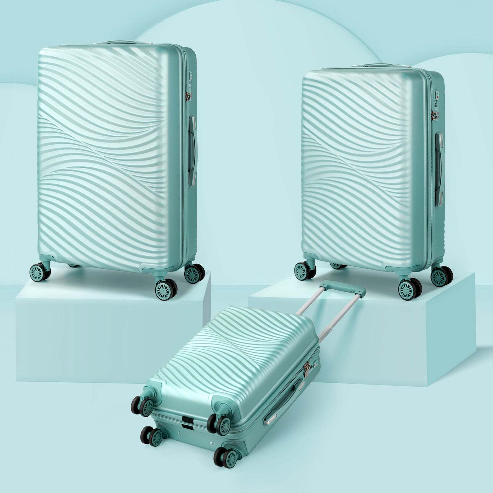 Wave II 3 Piece Set - Sky Blue