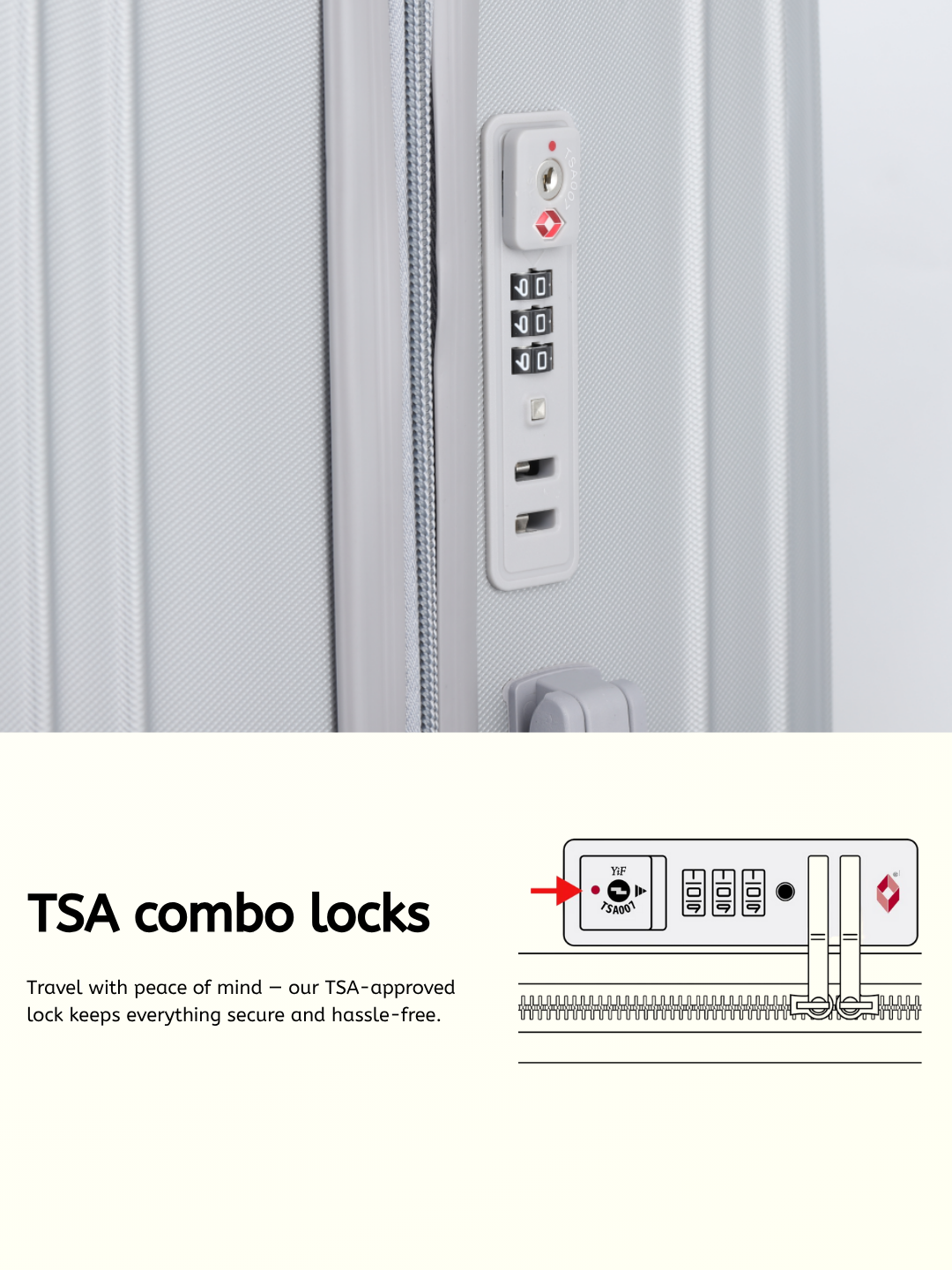 Essential 3 Piece Set - TSA Lock