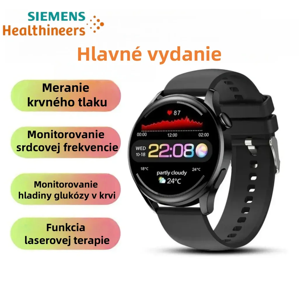 [Copy]Hodinky Siemens Laser Therapy Watch monitorujú srdcovú frekvenciu / krvný tlak / hladinu cukru v krv