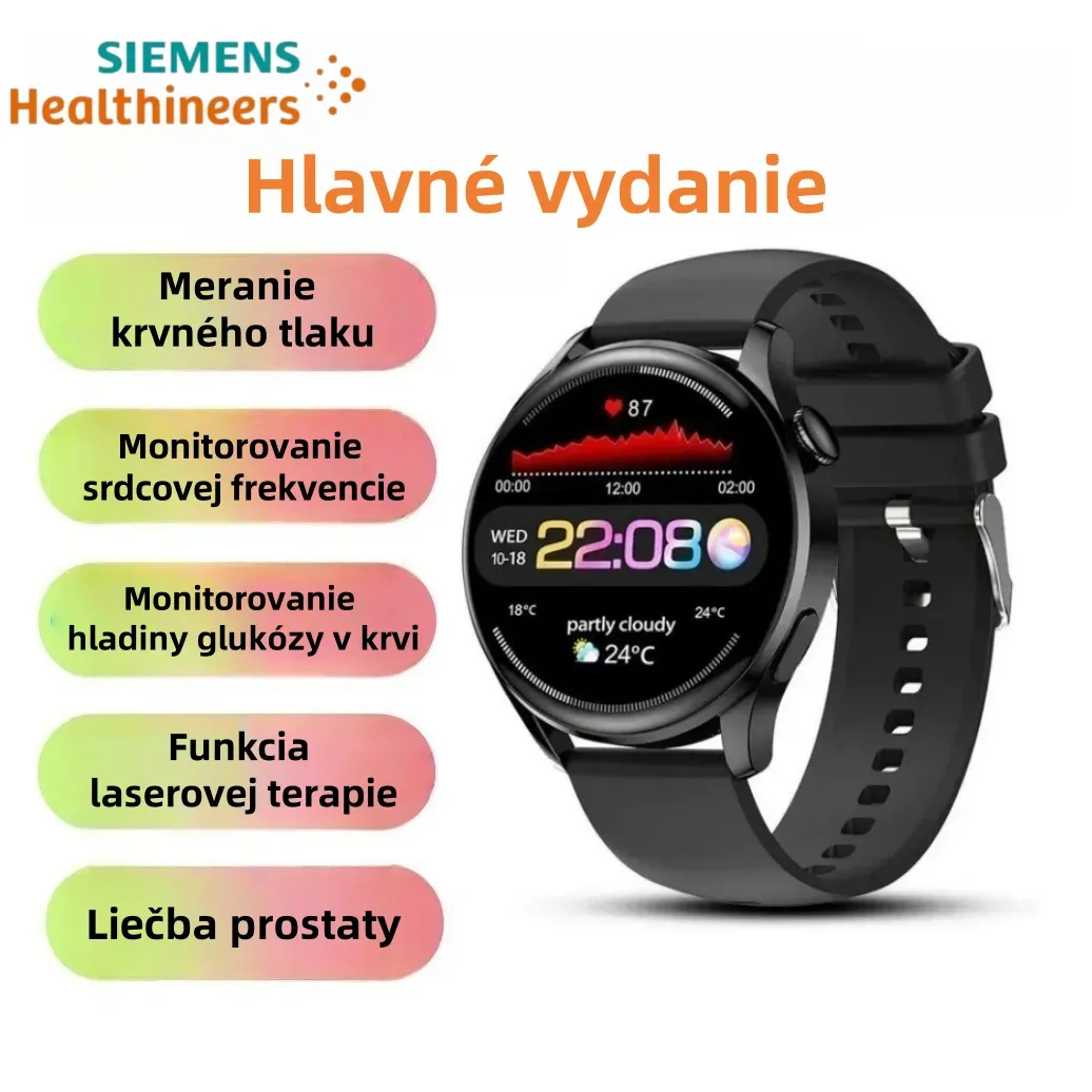 [Copy]Hodinky Siemens Laser Therapy Watch monitorujú srdcovú frekvenciu / krvný tlak / hladinu cukru v krv