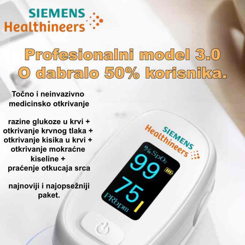 Siemens donosi kraj iglama: Uđite u eru beskontaktnog mjerenja! 🚀 Revolucija senzora prikazuje potrebne vrijednosti bez ijednog uboda. Maksimalna udobnost i točnost za 3 sekunde.