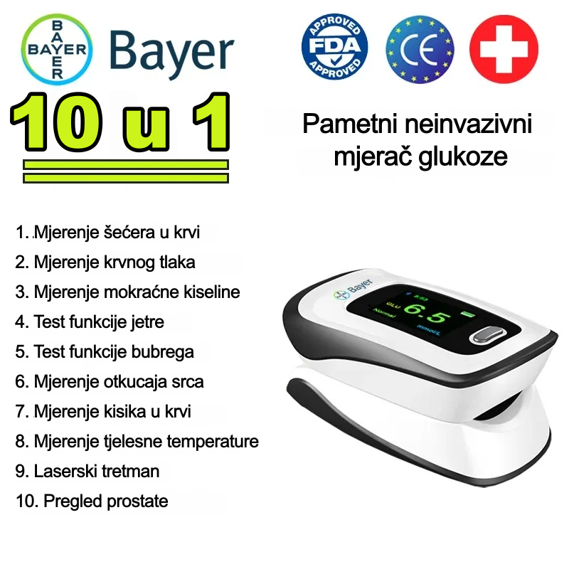 Bayer donosi bezbolno mjerenje šećera u krvi! ✅Savršena točnost i maksimalna udobnost bez ikakve nelagode.