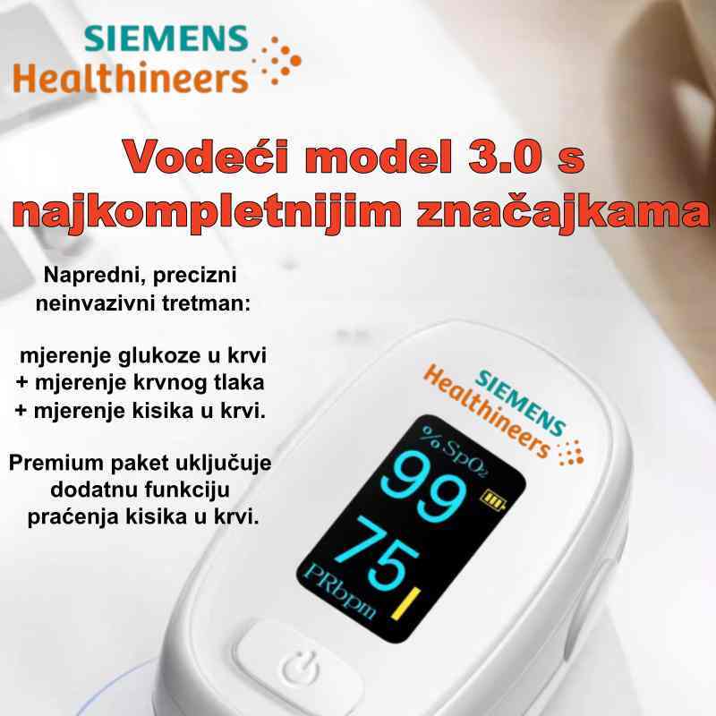 Siemens donosi kraj iglama: Uđite u eru beskontaktnog mjerenja! 🚀 Revolucija senzora prikazuje potrebne vrijednosti bez ijednog uboda. Maksimalna udobnost i točnost za 3 sekunde.