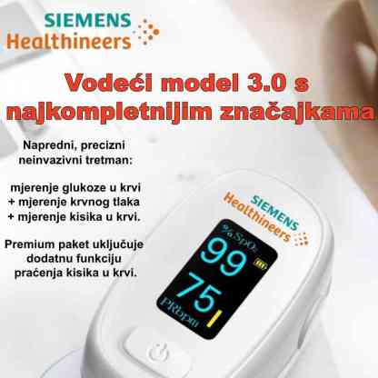 Siemens donosi kraj iglama: Uđite u eru beskontaktnog mjerenja! 🚀 Revolucija senzora prikazuje potrebne vrijednosti bez ijednog uboda. Maksimalna udobnost i točnost za 3 sekunde.