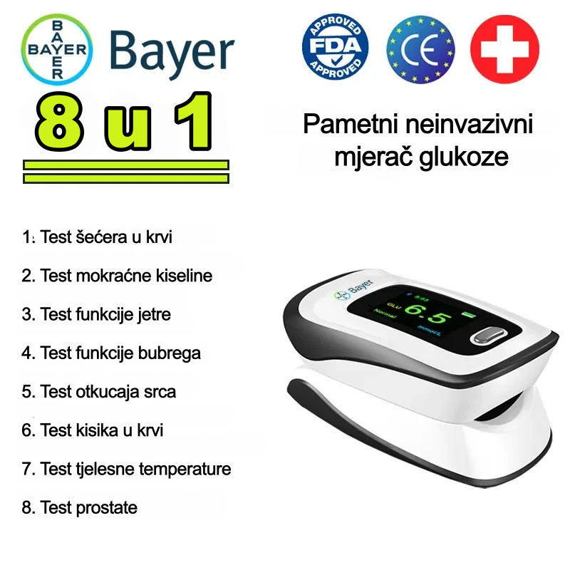 Bayer donosi bezbolno mjerenje šećera u krvi! ✅Savršena točnost i maksimalna udobnost bez ikakve nelagode.