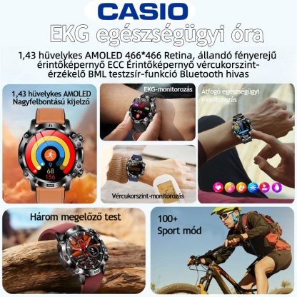 AI ORVOSI DIAGNOSZTIKÁS OKOSÓRA - 2025 ÚJ VÉRLIPIDEK, HÚGYSAV, VÉRGLUKOZ SZINT - EKG+PPG FITNESZKÖVETŐ