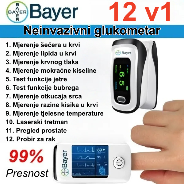 Bayer donosi bezbolno mjerenje šećera u krvi! ✅Savršena točnost i maksimalna udobnost bez ikakve nelagode.