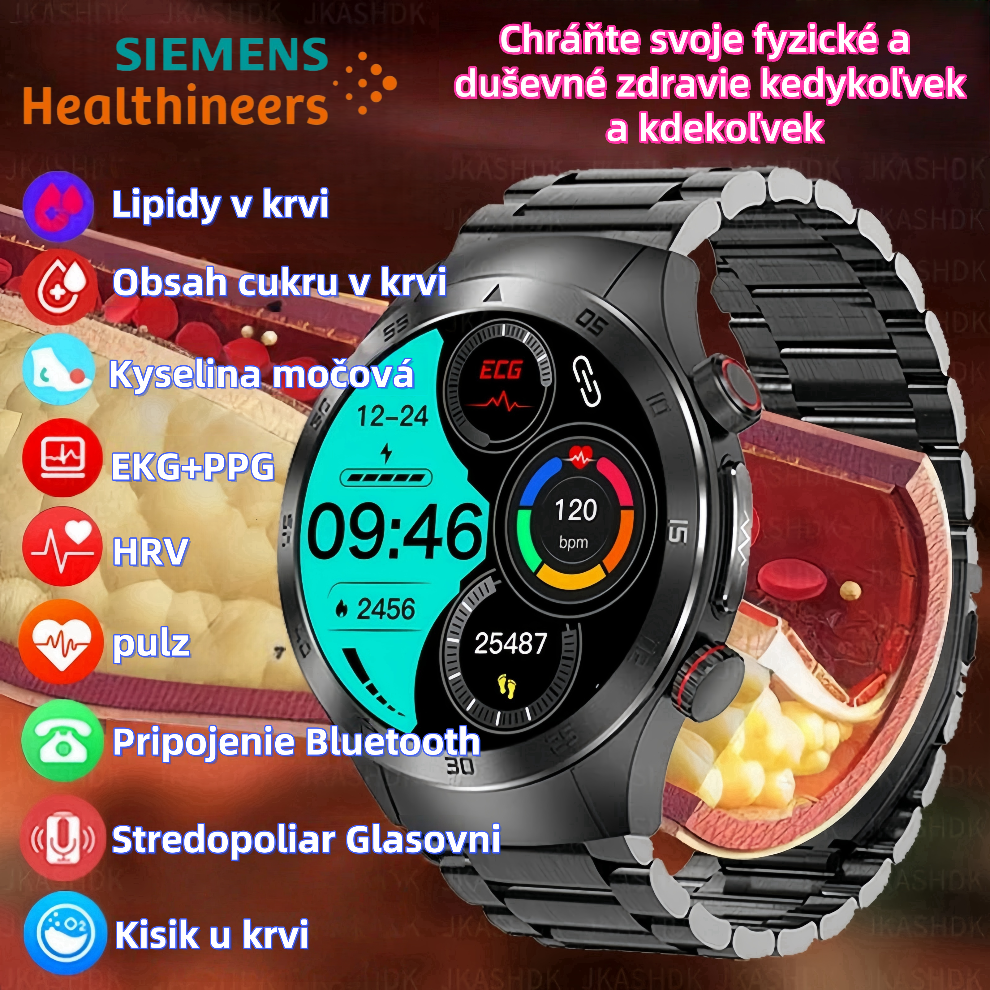 Bezbolestné meranie hladiny cukru 🙌✨ – už žiadne pichanie prstov! Moderný glukomer na ruke je ideálny pre každodenné použitie doma aj vonku.