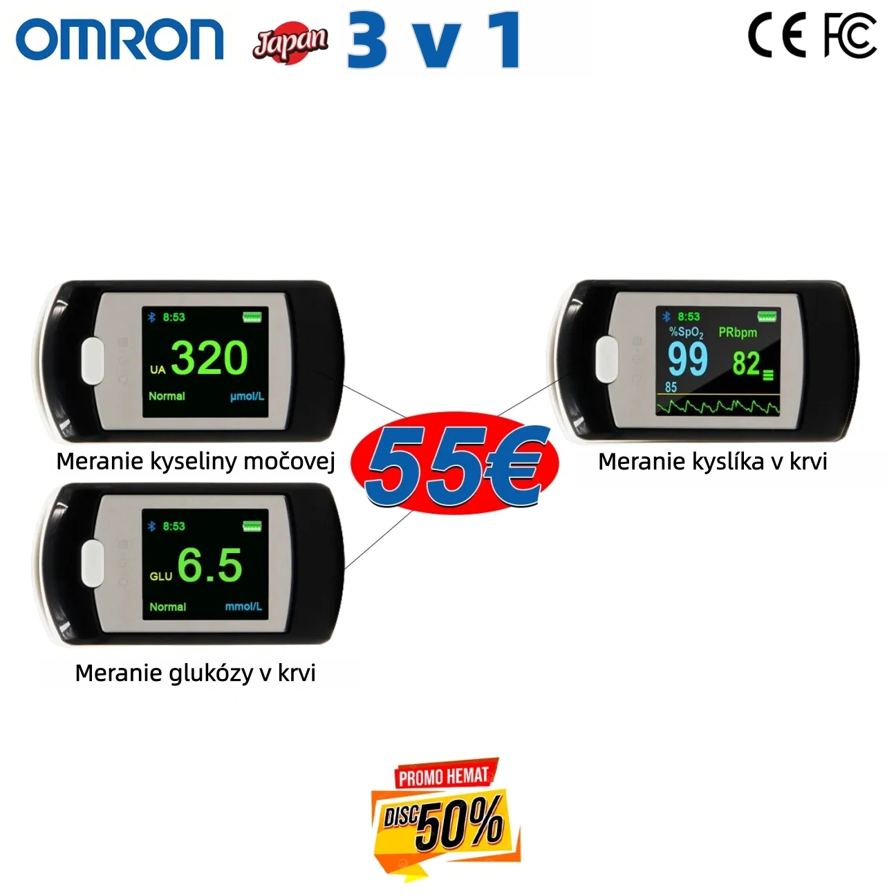 🌈Najnovší neinvazívny glukomer od spoločnosti OMRON