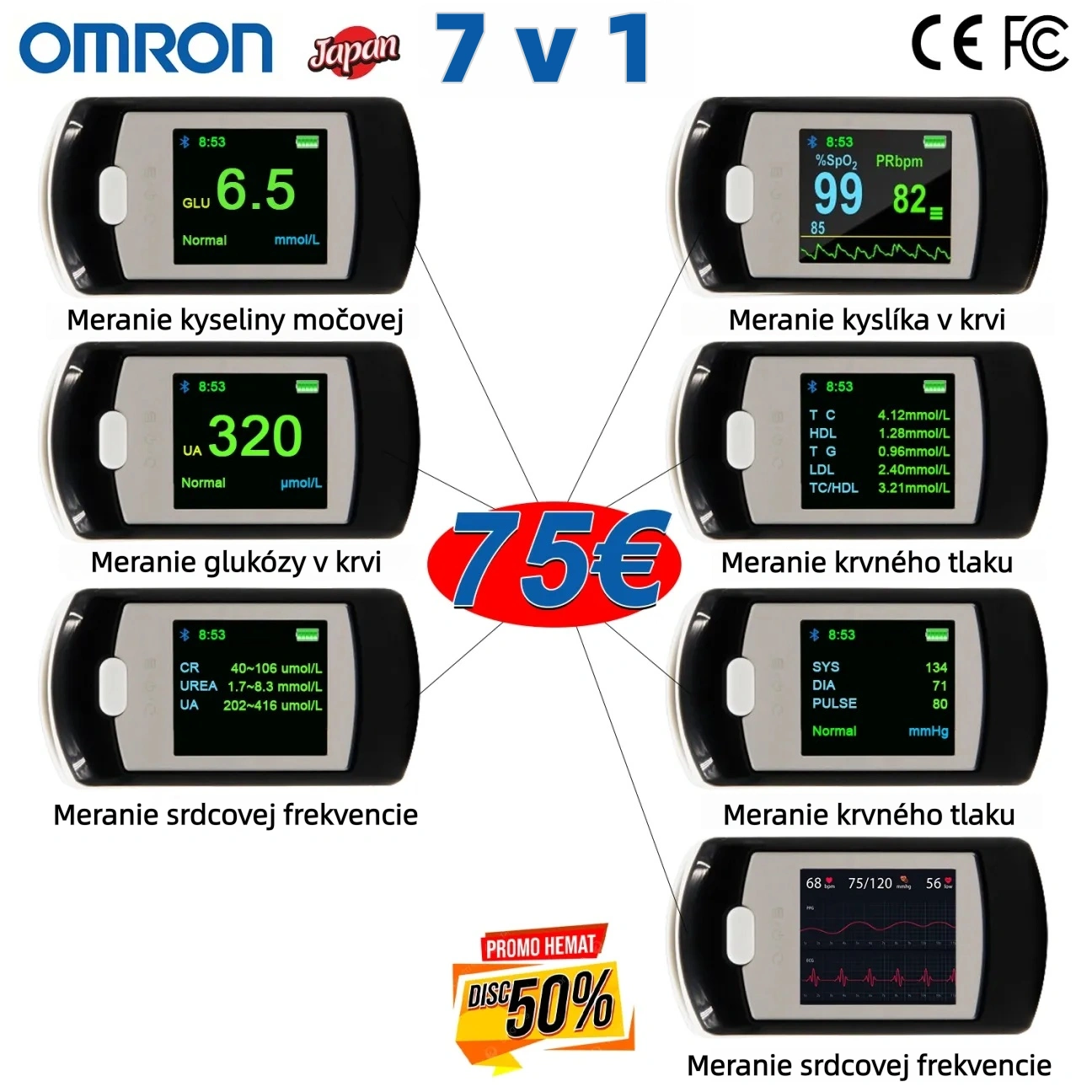 🌈Najnovší neinvazívny glukomer od spoločnosti OMRON