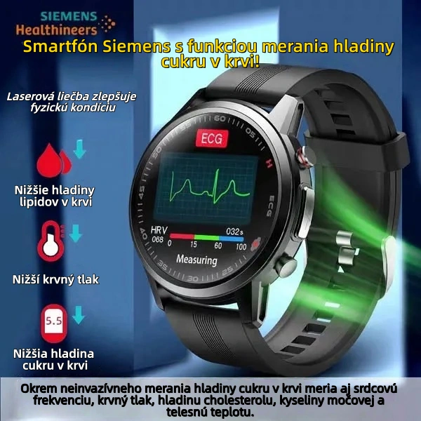 🔥Inteligentné hodinky Siemens Therapy: Bezbolestné monitorovanie srdcovej frekvencie, krvného tlaku a hladiny cukru v krvi