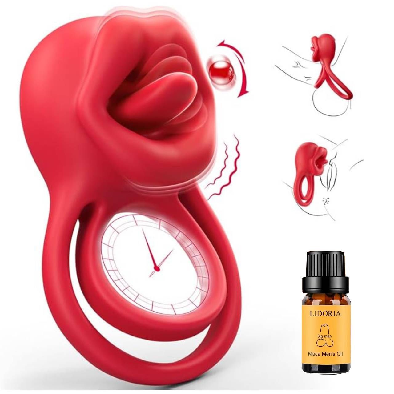 💥🔥New release of the Master of Sexual Desire series - Wild Tongue Vibration Ring