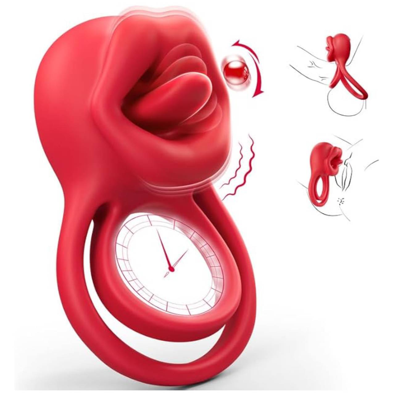 💥🔥New release of the Master of Sexual Desire series - Wild Tongue Vibration Ring