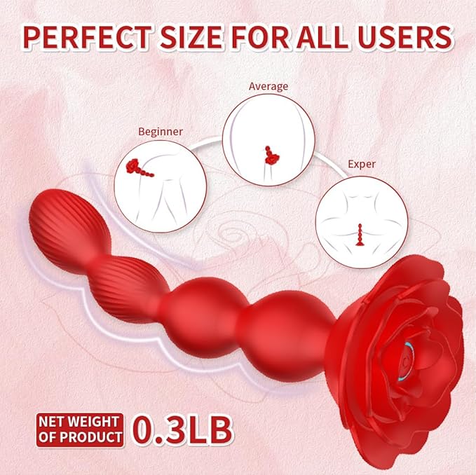 Gradient Rose Beads🔥🔥 -- Female Butt Plug💥💥