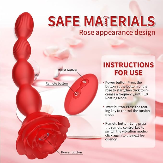 Gradient Rose Beads🔥🔥 -- Female Butt Plug💥💥