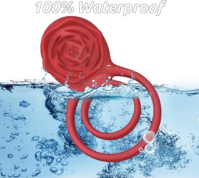 Unisex Rose Vibrator💑💑 - Rose Double Ring💕💕