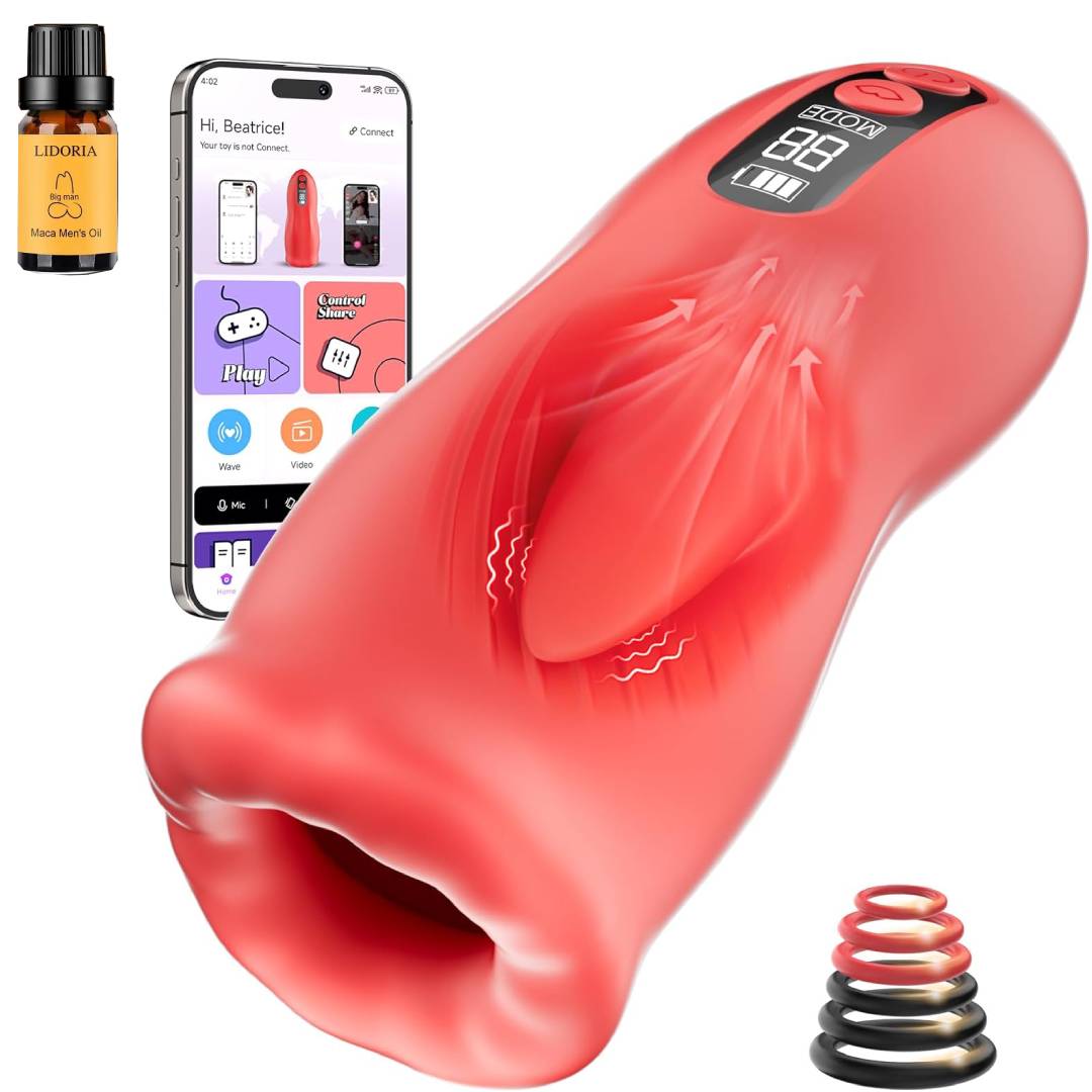 🔥🫦2025 New Kiss Mark Series - Red Lips Masturbator