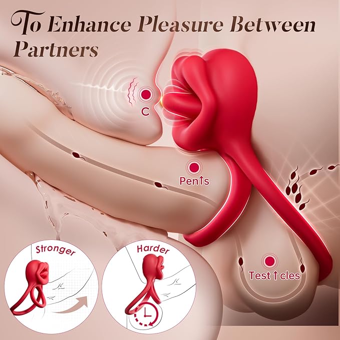 💥🔥New release of the Master of Sexual Desire series - Wild Tongue Vibration Ring