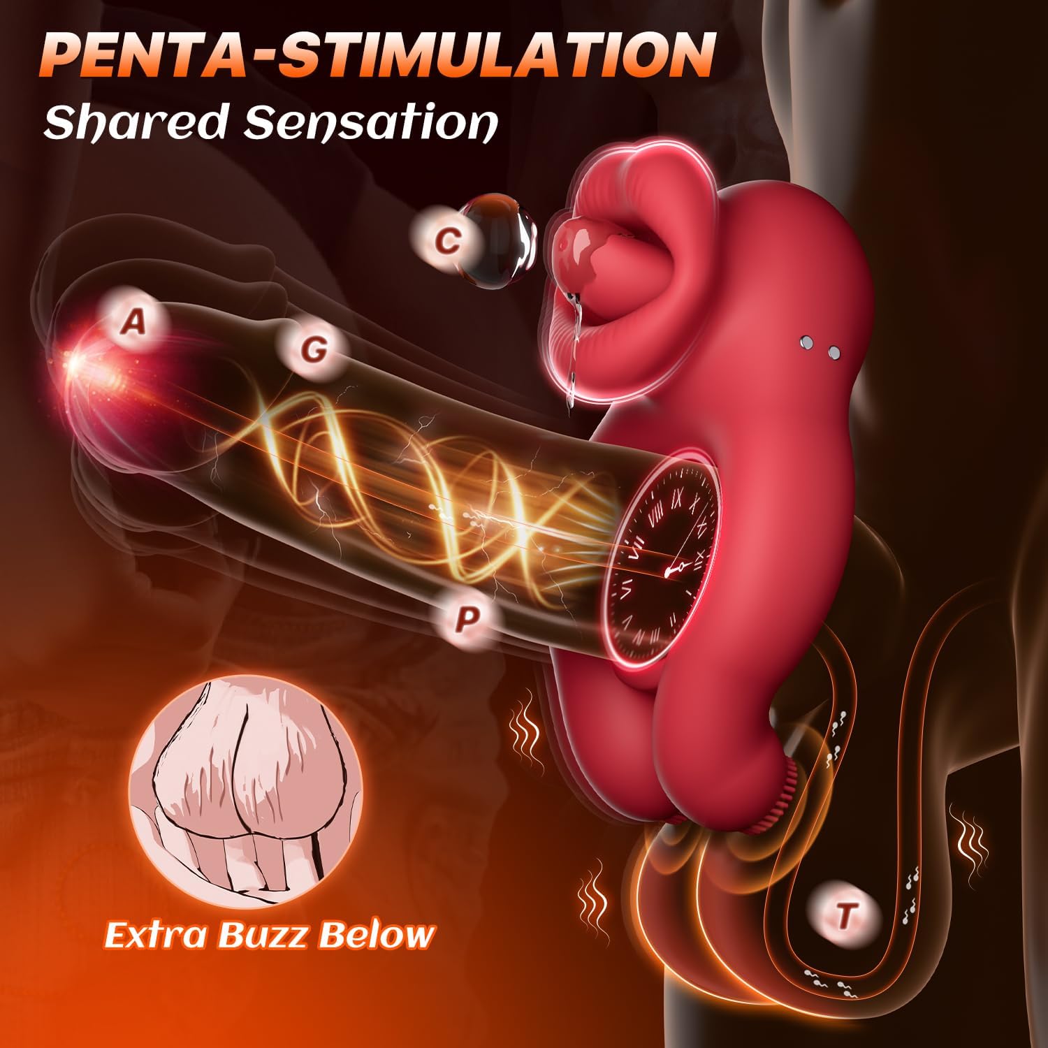 💥👑In 2025, a special supreme series - Chicken King - The King of Licking Penis ring