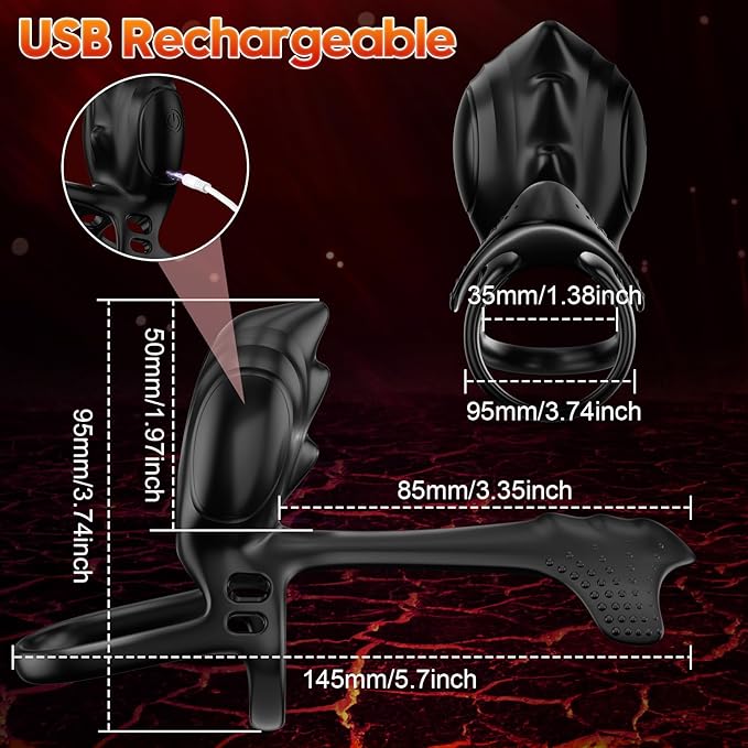 🔥💥2025 Black Dragon series new product - Sex Monster Lock Ring