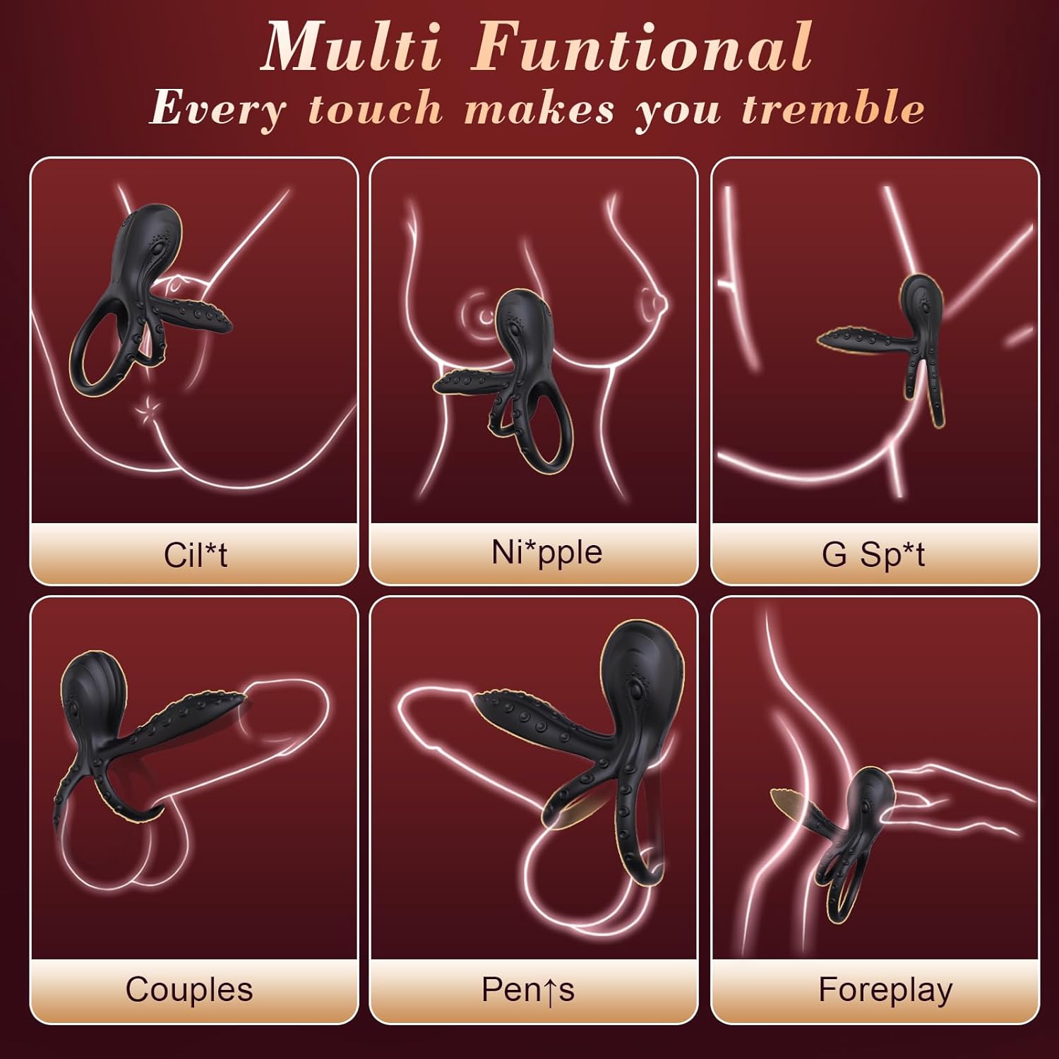 2025 Hot Collection Launched - Fantasy Octopus Cock Ring