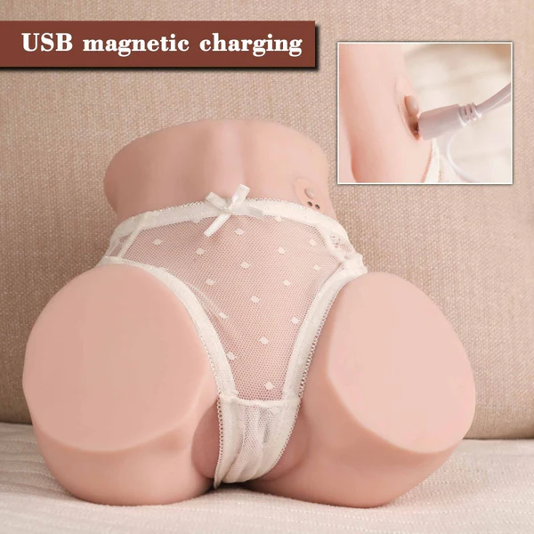 Sex Simulation Device – 2-in-1 electric sex doll, 7 vibration modes, 100% waterproof, realistic buttocks.