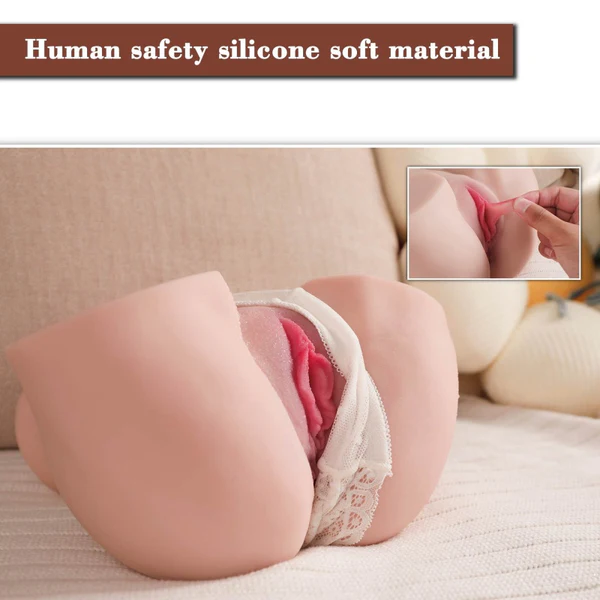 Sex Simulation Device – 2-in-1 electric sex doll, 7 vibration modes, 100% waterproof, realistic buttocks.