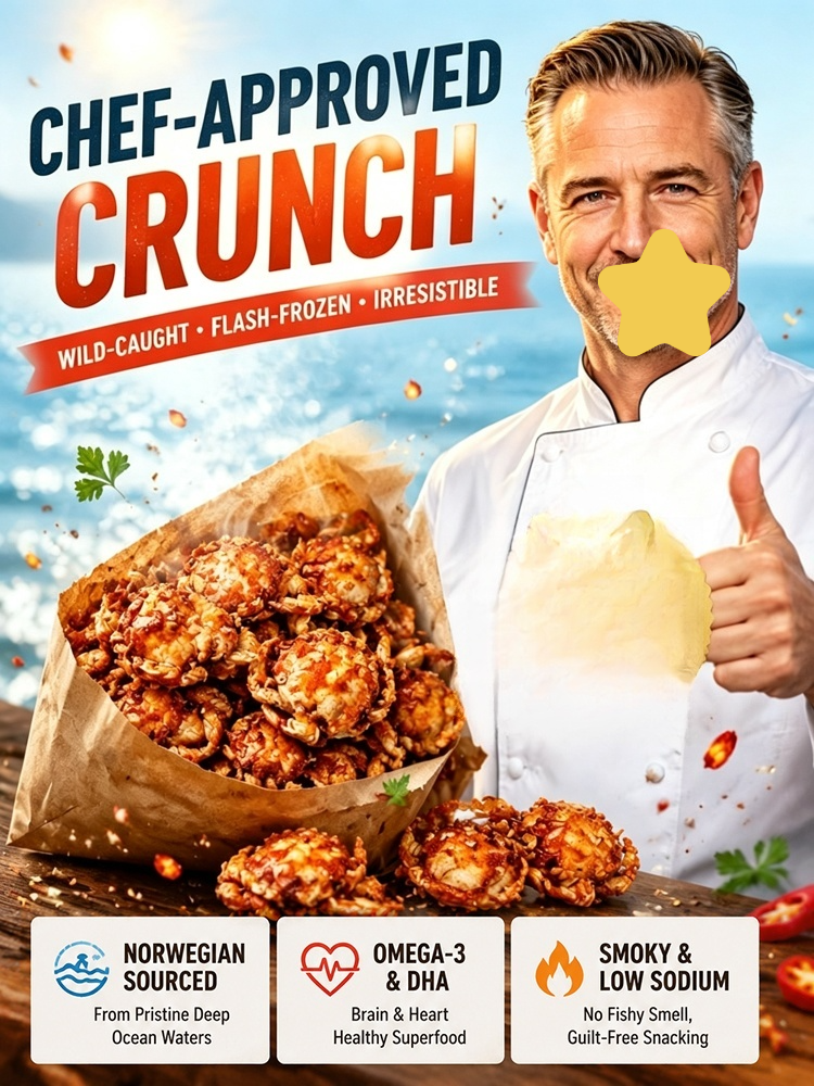 [Freshly Caught Deep-Sea Crab with Plenty of Meat] Spicy  Crispy  Ready-to-Eat Baby Crabs 