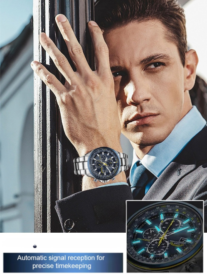 Oferta Limitada: Cronógrafo para Hombre Estilo Aviador | Look Deportivo para el Día a Día y Negocios