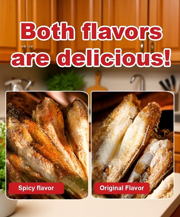 High-protein ready-to-eat deep-sea fish crisps