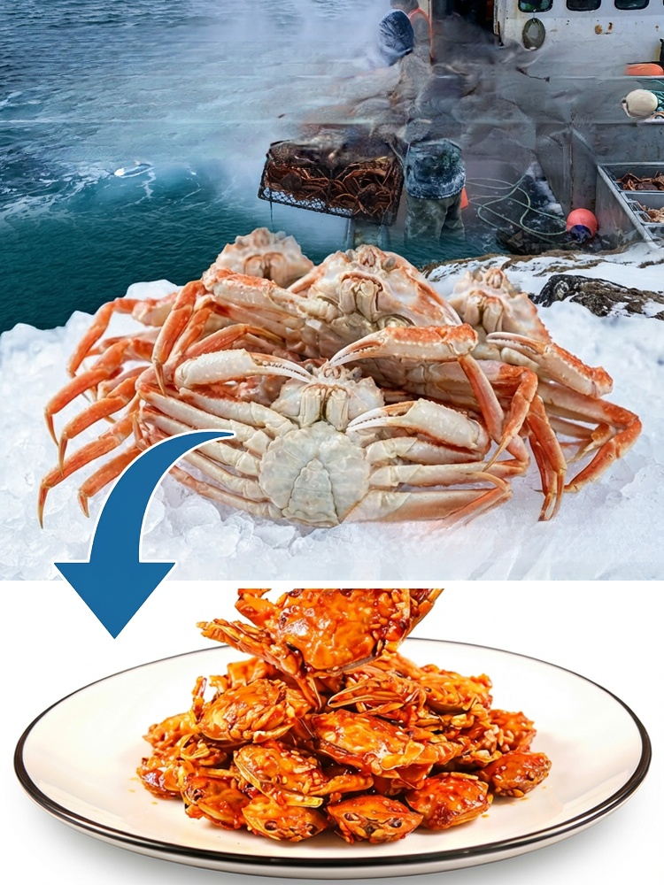 Spicy Sea Crab Snacks - High in Protein, Low in Sodium