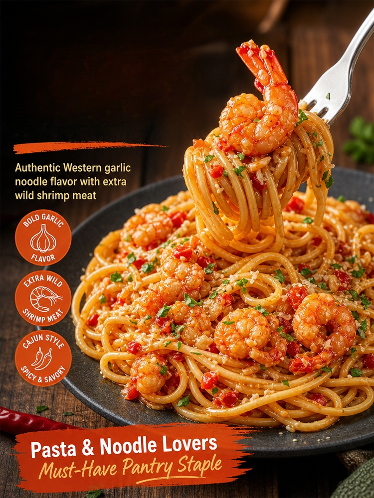 【 Ready to eat in seconds!】Premium Garlic Shrimp Jar