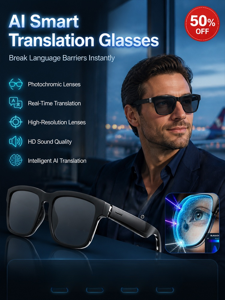 AI Smart Bluetooth Glasses