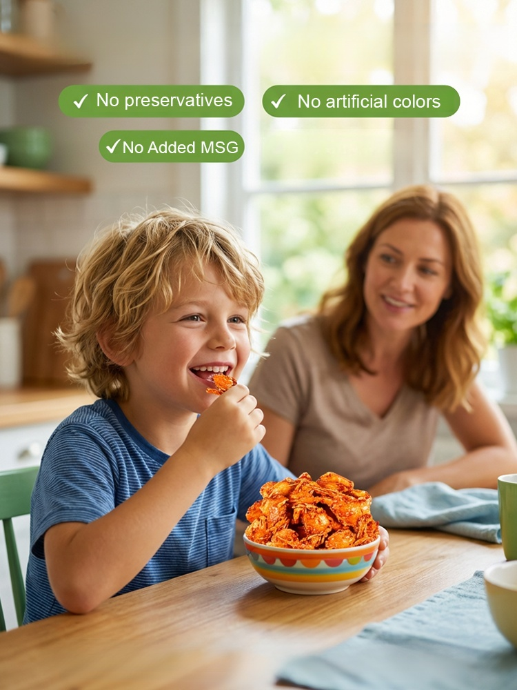 Spicy Sea Crab Snacks - High in Protein, Low in Sodium