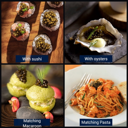 【Deep-sea delicacies, bouncy and bursting with flavor】Beluga caviar