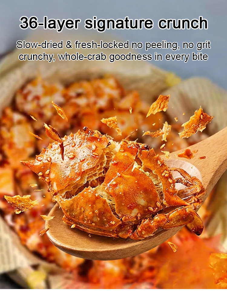 Spicy Sea Crab Snacks - High in Protein, Low in Sodium