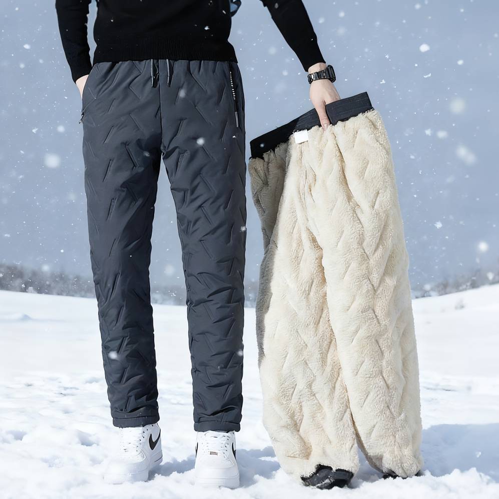 Professional Outdoor Windproof and Waterproof Fleece Thermal-Pants Unisex