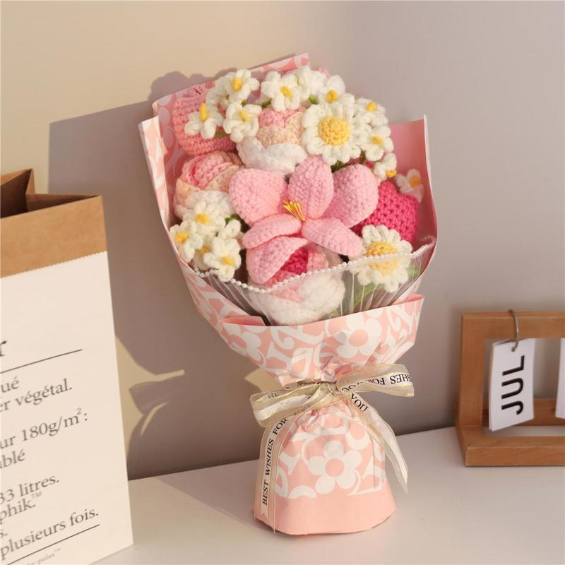 💐Handgjord virkad blombukett🌸