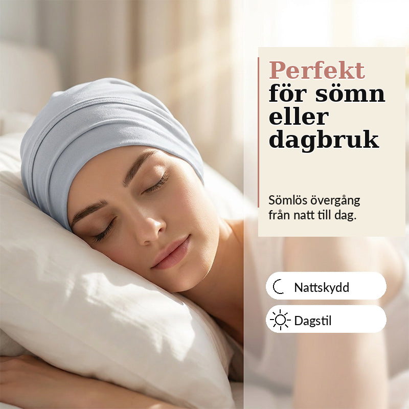 Smart och stretchig under-scarf mössa för en slät och bekväm frisyr hela dagen